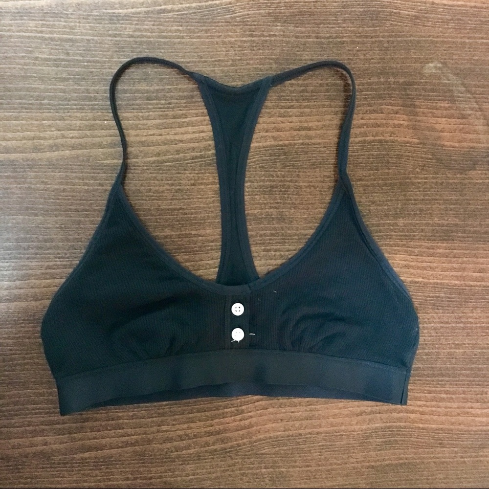 Black Aerie cotton bralette